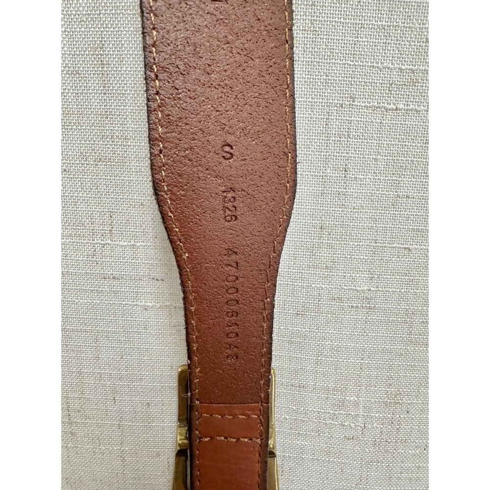 Lauren Ralph Lauren Brown Leather Equestrian Hook Buckle Waist Belt Womens S - Picture 6 of 13
